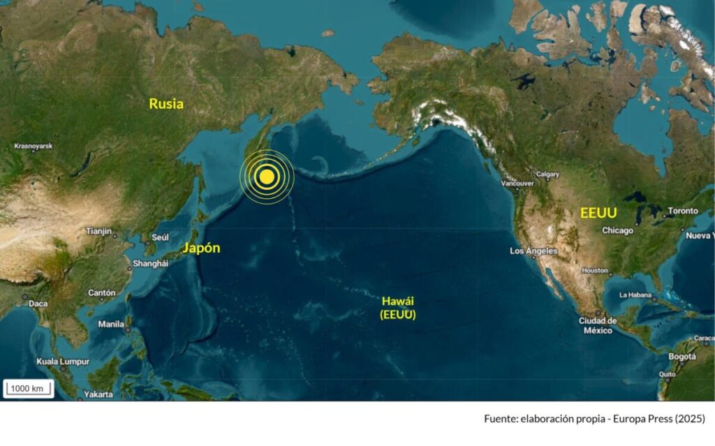 Un fuerte terremoto sacudió Rusia, un volcán entro en erupción y hay alerta de tsunami en todo el pacifico - Revista Salvador