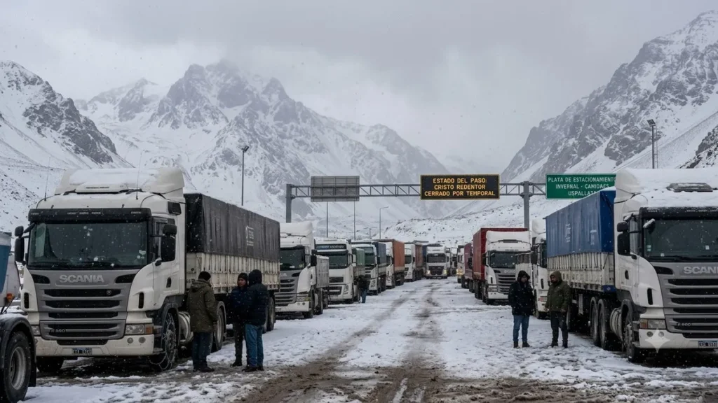 Por las intensas nevadas desde hace un mes está cerrado el paso Cristo Redentor 1 - Revista Salvador Por las intensas nevadas desde hace un mes está cerrado el paso Cristo Redentor - Revista Salvador